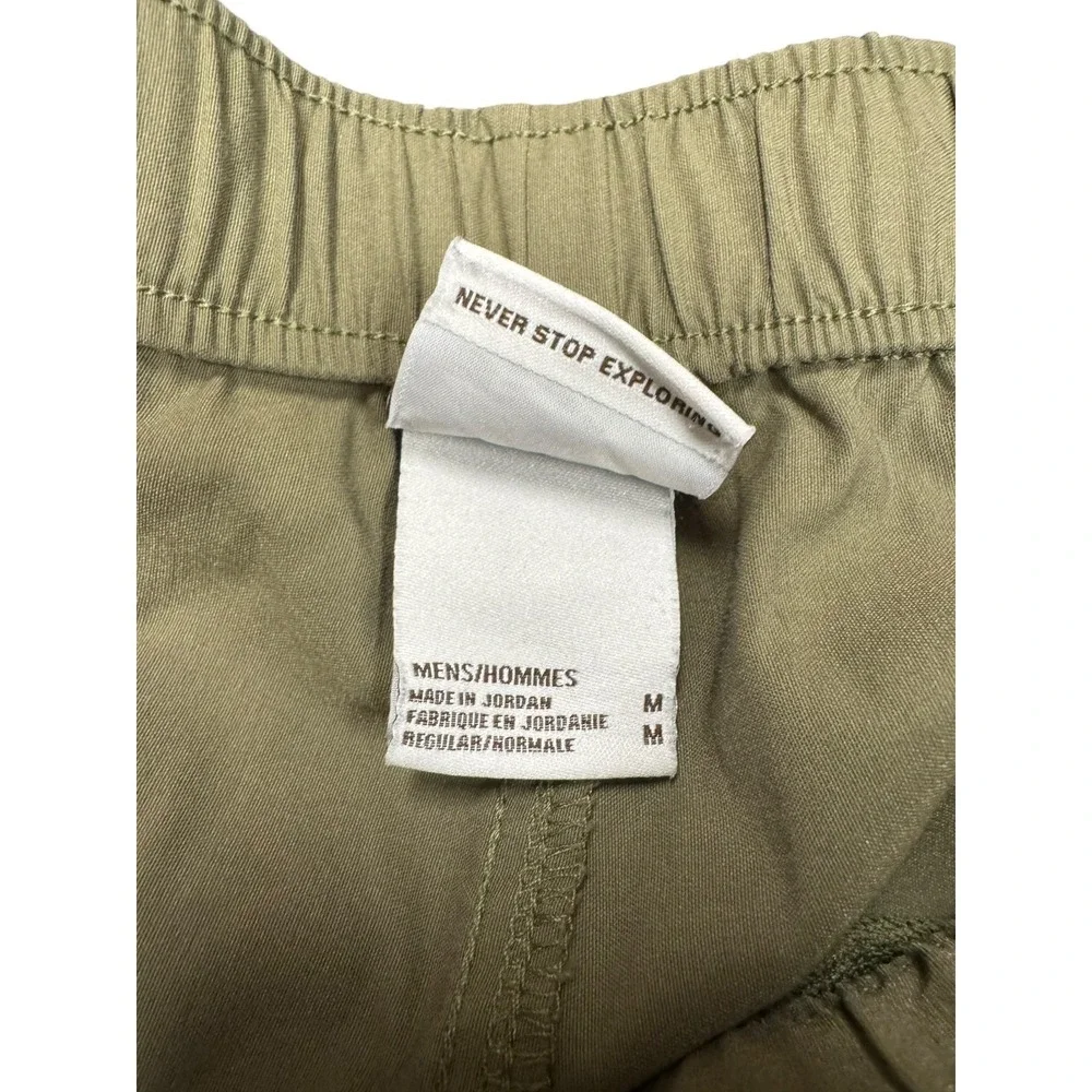 The North Face Cargo Shorts Mens Size M Green Excellent Nylon Belted Hiking